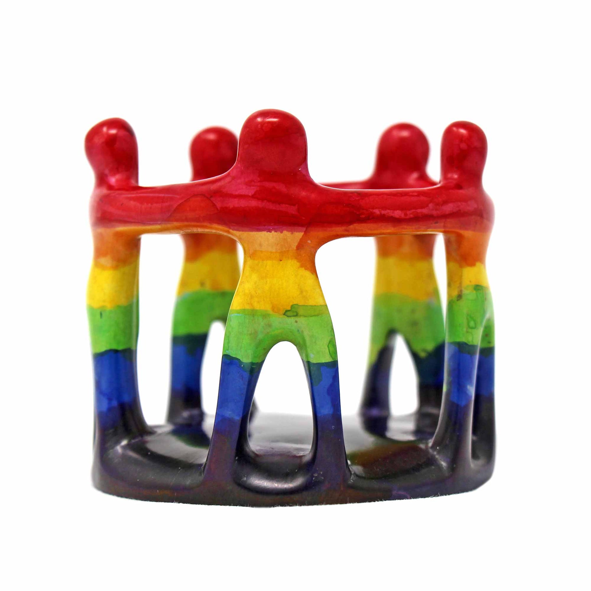 Rainbow Circle of Friends Painted Sculpture, 3 to 3.5-inch    Home Decor Supply | Online Retail | ShoreShopper.com