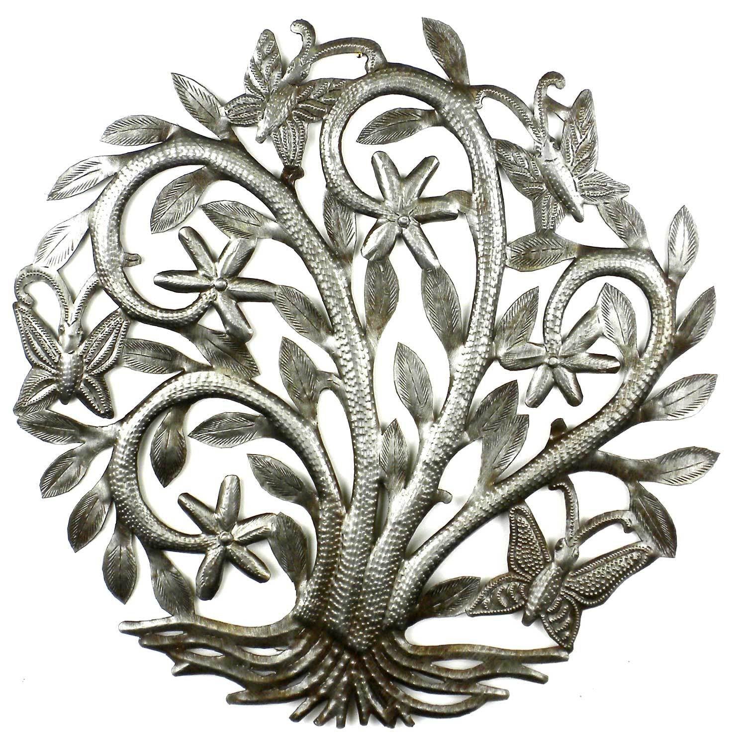 14 inch Tree of Life with Butterflies - Croix des Bouquets    Home Decor Supply | Online Retail | ShoreShopper.com