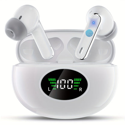 Bluetooth Earphones, Bluetooth Earbuds, In Ear Earphones, Wireless Earphones, with LED Power Display Charging Case, Bluetooth 5.4 Earphones, True Wireless Bluetooth Earphones, Playback Time Of 40 Hours, Wireless Noise Cancell    Home Decor Supply | Online Retail | ShoreShopper.com