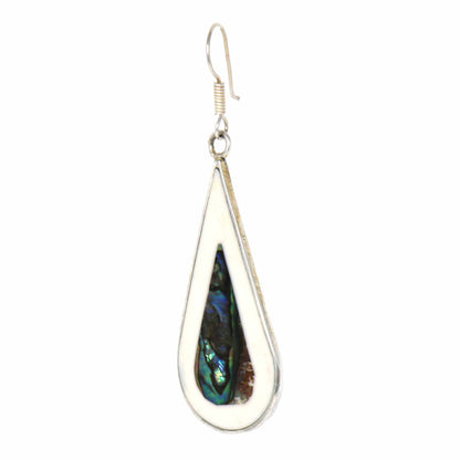 Teardrop Abalone and Mother of Pearl Drop Earrings    Home Decor Supply | Online Retail | ShoreShopper.com