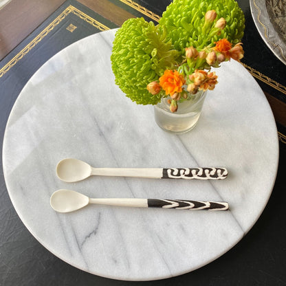 Long Batik Bone Appetizer Spoons, Set of 2    Home Decor Supply | Online Retail | ShoreShopper.com
