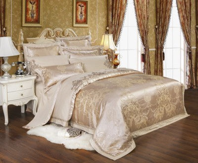Ice Silk Jacquard European Luxury High-end Linen And Cotton Bedding Set    Home Decor Supply | Online Retail | ShoreShopper.com