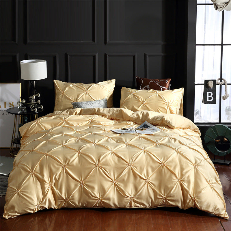 Three-piece Solid Color Bed Sheet Duvet Cover    Home Decor Supply | Online Retail | ShoreShopper.com