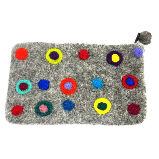 Polka Dot Felt Clutch    Home Decor Supply | Online Retail | ShoreShopper.com