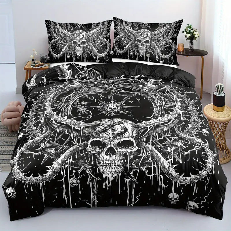 Rose Skull Printed Home Textile Bedding Suit    Home Decor Supply | Online Retail | ShoreShopper.com