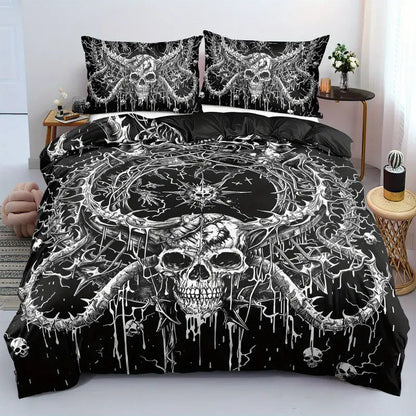 Rose Skull Printed Home Textile Bedding Suit    Home Decor Supply | Online Retail | ShoreShopper.com