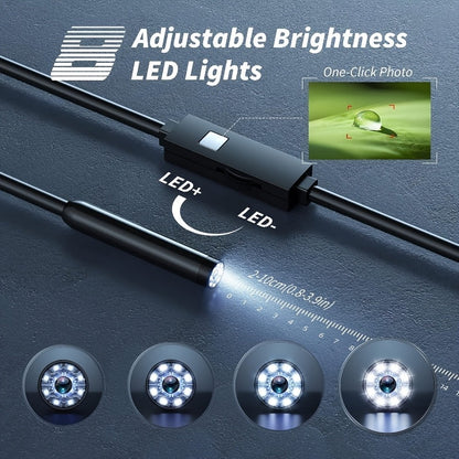 Endoscope Rechargeable Wire Cam w/ 8 LED Light 4.3" Screen 1080PHD 16ft.    Home Decor Supply | Online Retail | ShoreShopper.com