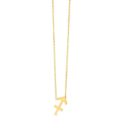 14K Yellow Gold Sagittarius Necklace    Home Decor Supply | Online Retail | ShoreShopper.com