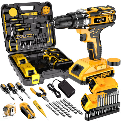 21V Multi-function Impact Drill Set Wireless Power w/ Battery And Quick Charger    Home Decor Supply | Online Retail | ShoreShopper.com