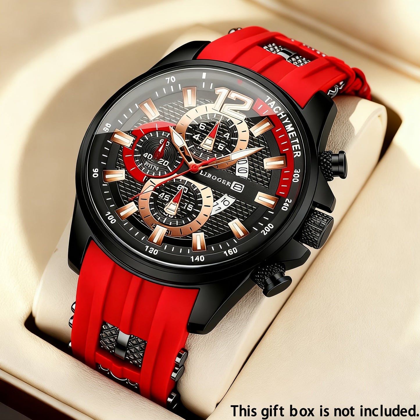 1pc Men'S Fashion Casual Quartz Watch, Silicone Strap, Date Display - Stylish Casual Wristwatch for Casual Attire, Casual Wristwatch | Sporty Watch Design | Quartz Movement, Thanksgiving, Christmas The Perfect Gift Reloj Para    Home Decor Supply | Online Retail | ShoreShopper.com