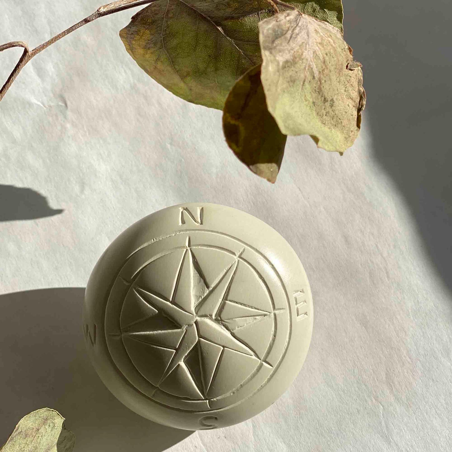 Compass Soapstone Sculpture, Natural Stone    Home Decor Supply | Online Retail | ShoreShopper.com