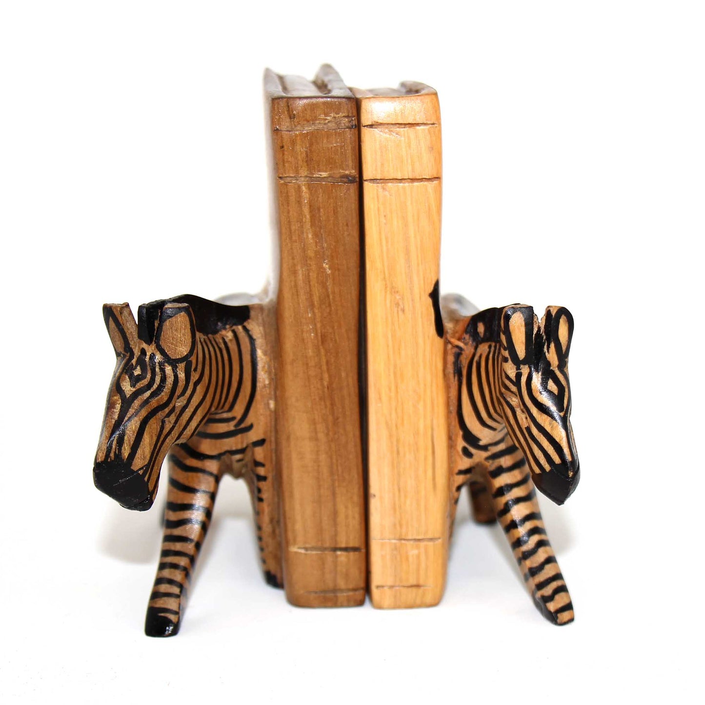 Carved Wood Zebra Book Ends, Set of 2    Home Decor Supply | Online Retail | ShoreShopper.com