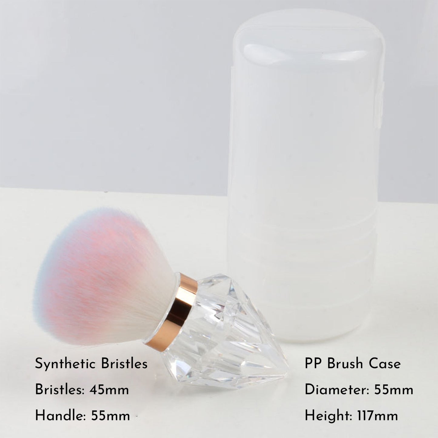 Large Portable Diamond Nail & Makeup Dust Brush For Powder, Nail Art, Cosmetics    Home Decor Supply | Online Retail | ShoreShopper.com