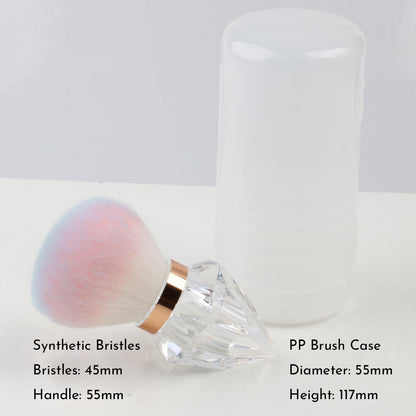 Large Portable Diamond Nail & Makeup Dust Brush For Powder, Nail Art, Cosmetics    Home Decor Supply | Online Retail | ShoreShopper.com