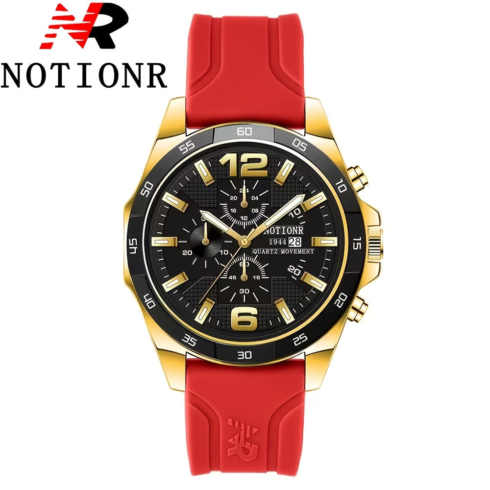 1pc Men'S Fashion Casual Quartz Watch, Silicone Strap, Date Display - Stylish Casual Wristwatch for Casual Attire, Casual Wristwatch | Sporty Watch Design | Quartz Movement, Thanksgiving, Christmas The Perfect Gift Reloj Para    Home Decor Supply | Online Retail | ShoreShopper.com