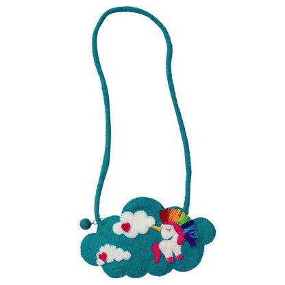 Felt Unicorn Shoulder Bag - Global Groove    Home Decor Supply | Online Retail | ShoreShopper.com