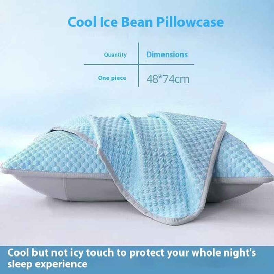 Summer Ice Silk Pillowcase Solid Color Household Solid Color