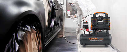 VEVOR Silent Air Compressor 900W 1450W 1800W Quiet Oil-free Portable Air Pump for Home Repair Tire Inflation Whisper Compressor    Home Decor Supply | Online Retail | ShoreShopper.com