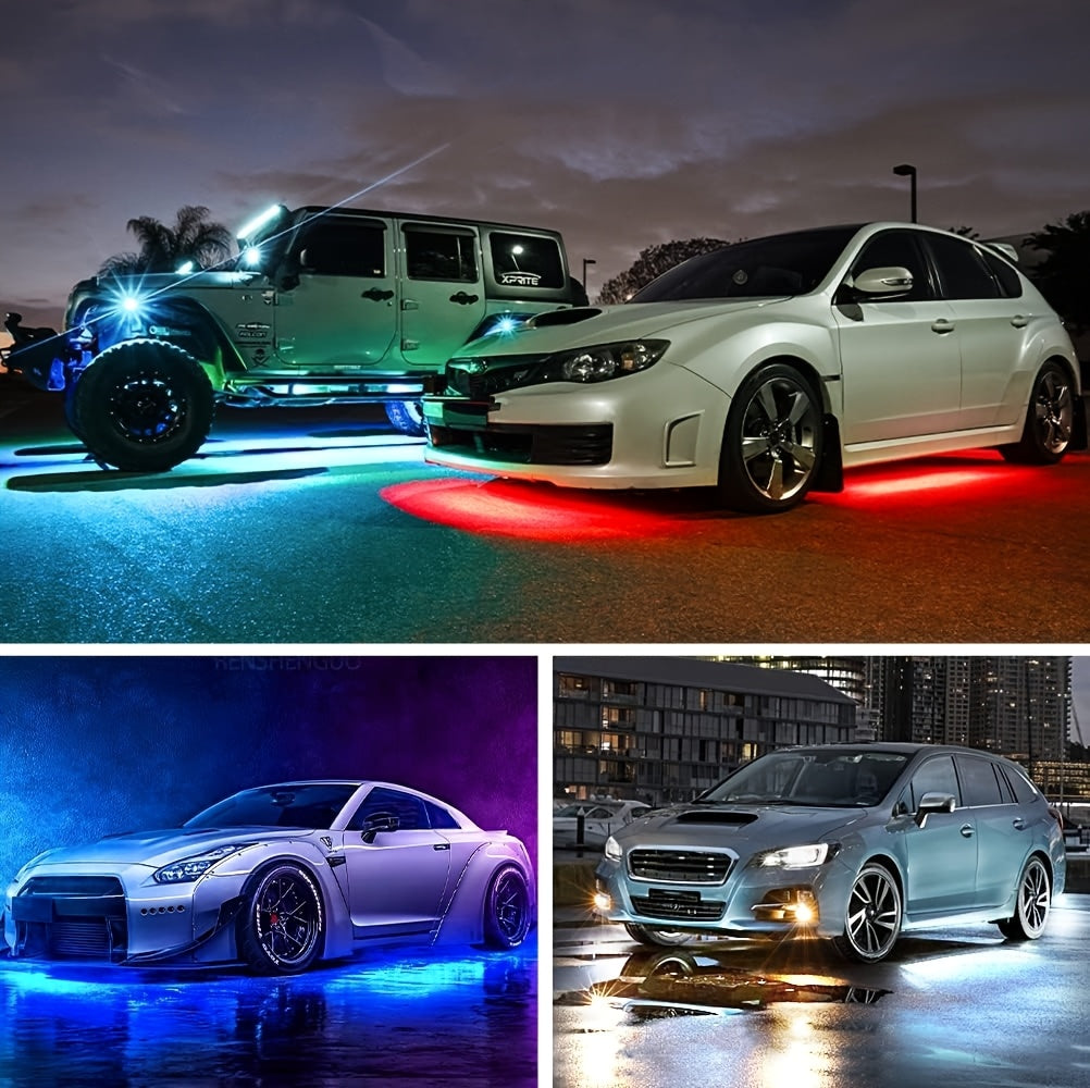 Car Lighting Kit, RGB Floor Lighting with Music Synchronization, Remote And App Control, Multiple Color Combinations, Remote Compatibility    Home Decor Supply | Online Retail | ShoreShopper.com