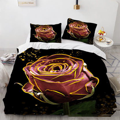 3D Digital Printing Three-piece Home Rose Series    Home Decor Supply | Online Retail | ShoreShopper.com