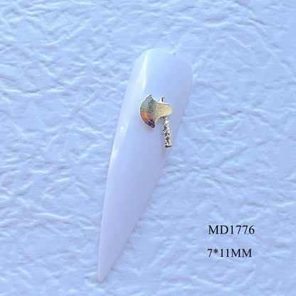 Axe Moon Alloy Accessories 3D Nail Art Decorations    Home Decor Supply | Online Retail | ShoreShopper.com