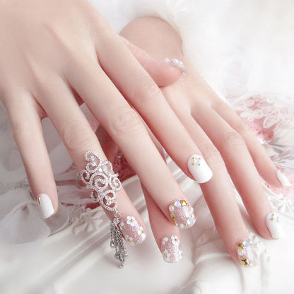 Finished Nail Art Magazine Style Beautiful Bride Fake Nails    Home Decor Supply | Online Retail | ShoreShopper.com