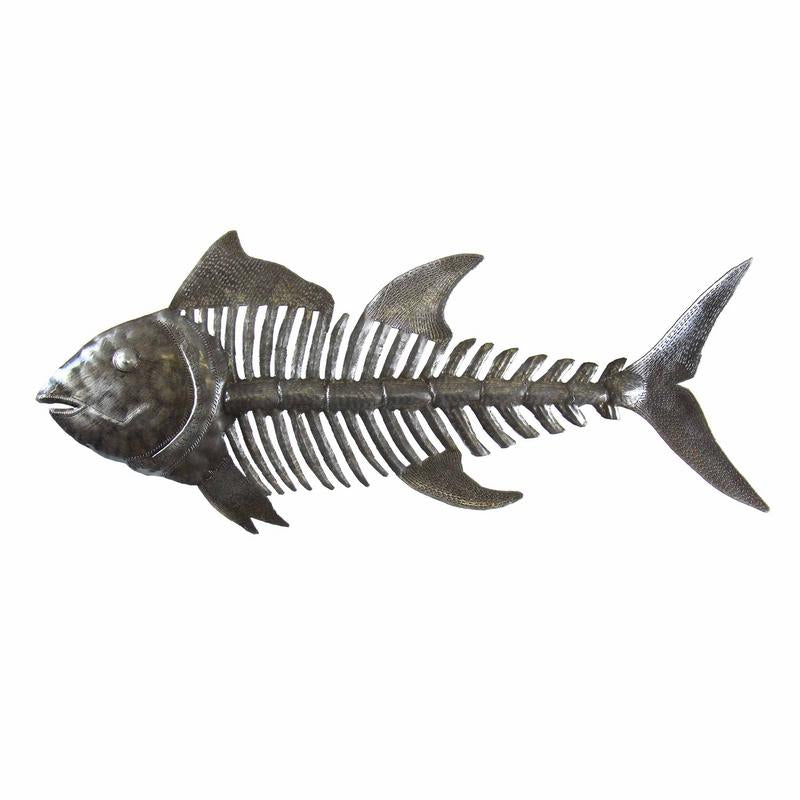 Fish Bones Metal Art - Croix des Bouquets    Home Decor Supply | Online Retail | ShoreShopper.com