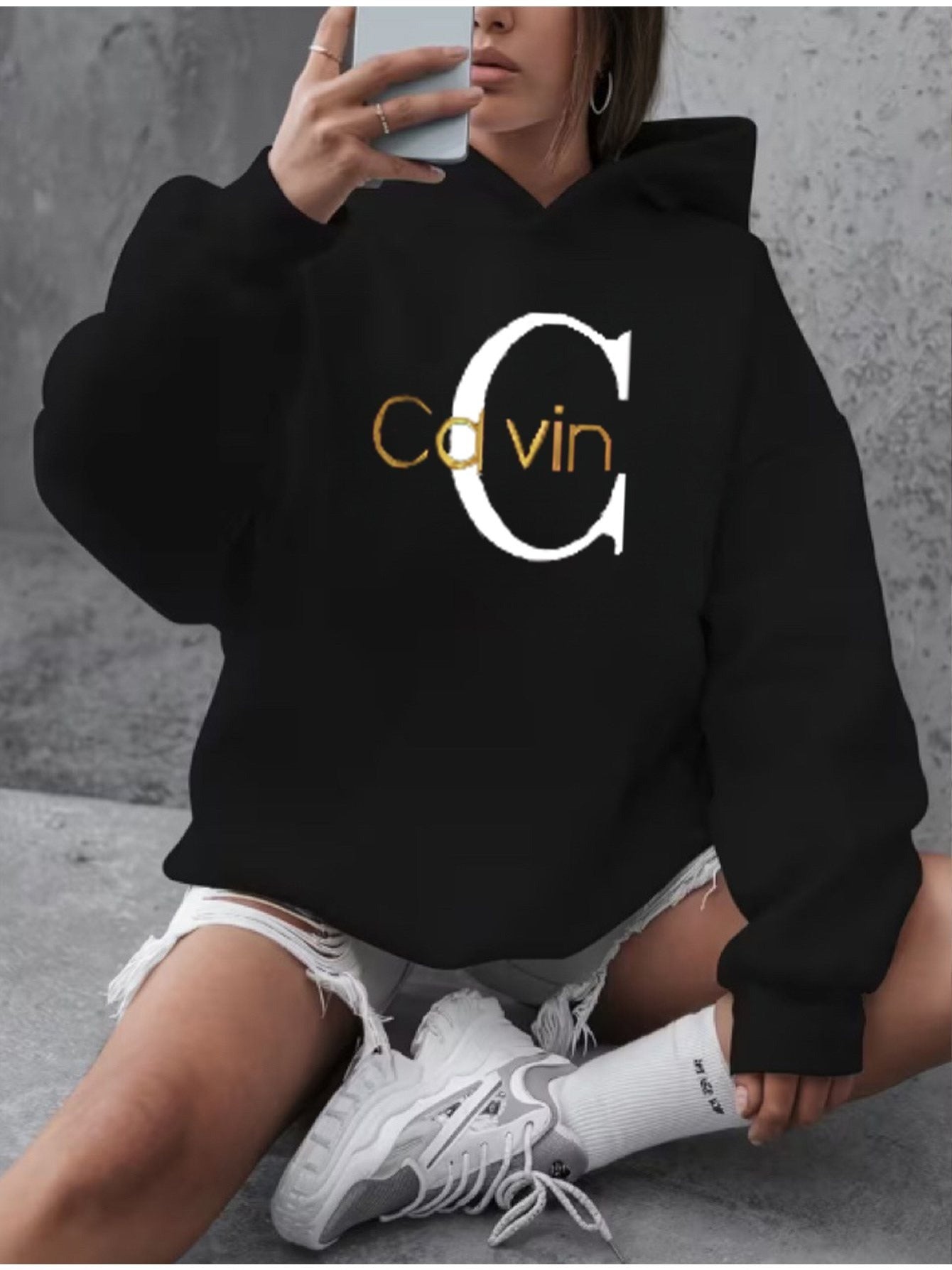 women's hoodie Sweater - Holiday Party Outfit - Soft Everyday Fall Tops - Machine Washable Casual Pullover sweatshirt    Home Decor Supply | Online Retail | ShoreShopper.com