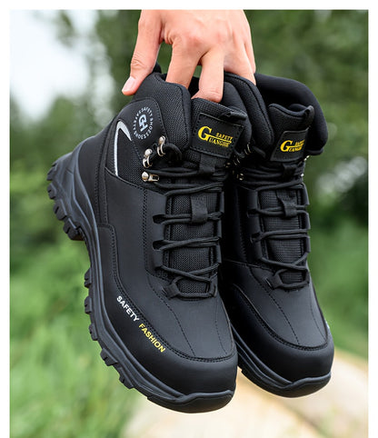 Men's Heavy-Duty High-Quality Work Boots with Steel Toe - All-Terrain Traction Rubber Sole, Cushioned Insole and Arch Support - Four-Season Construction, Industrial, Farm and Outdoor Boots - Ideal for Construction, Warehousin    Home Decor Supply | Online Retail | ShoreShopper.com