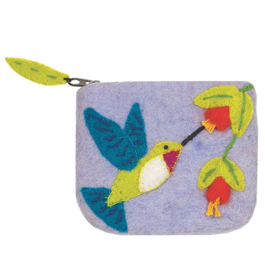 Felt Coin Purse - Hummingbird - Wild Woolies (P)    Home Decor Supply | Online Retail | ShoreShopper.com