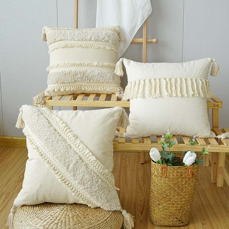 Home Fashion Boho Ethnic Tufted Pillowcase    Home Decor Supply | Online Retail | ShoreShopper.com