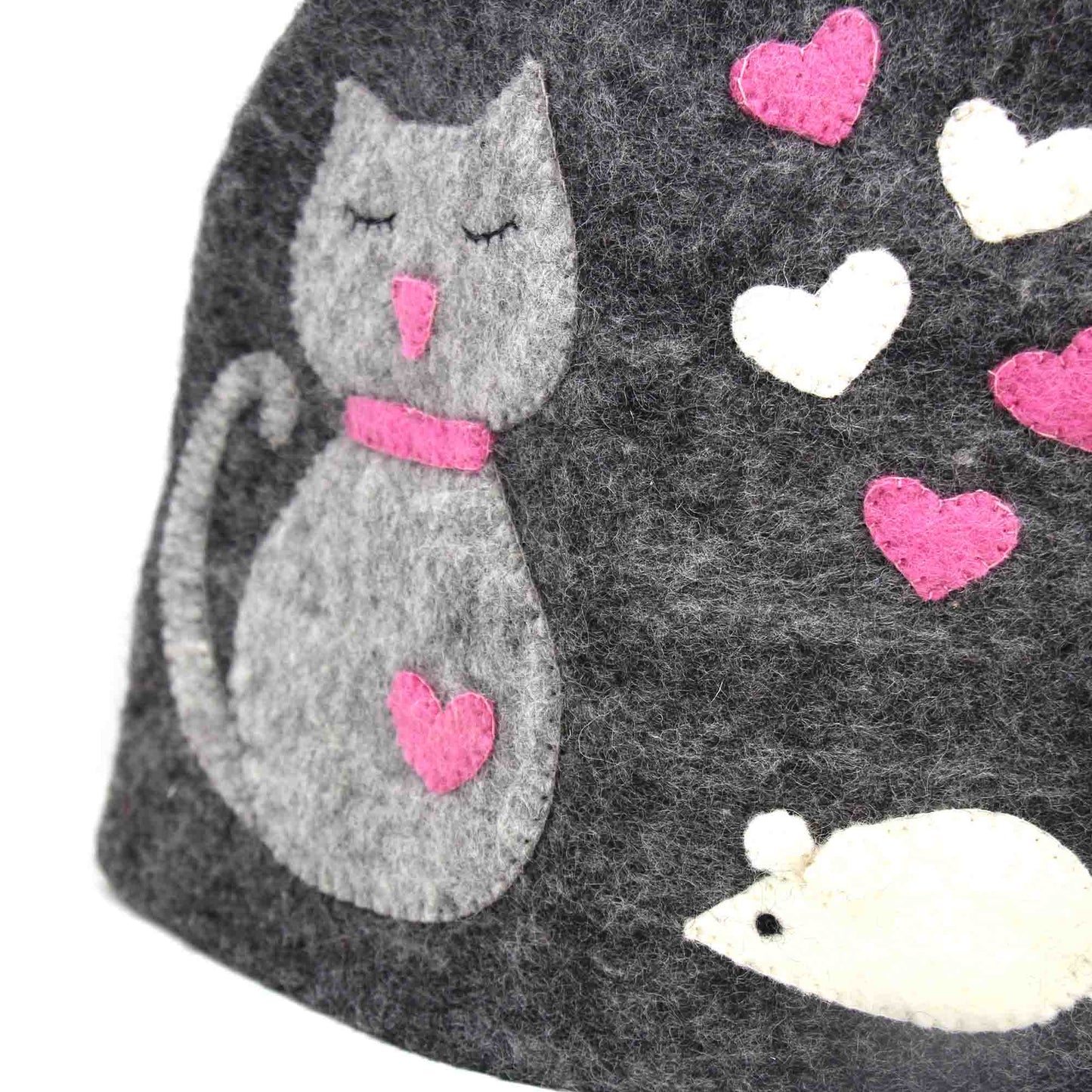 Hand Crafted Felt: Cat Tea Cozy    Home Decor Supply | Online Retail | ShoreShopper.com