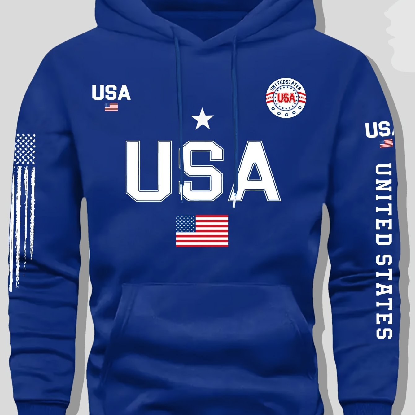 Fleece Hoodie Featuring a USA Flag Design    Home Decor Supply | Online Retail | ShoreShopper.com