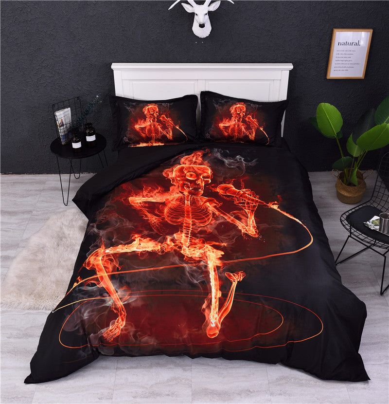 3D Printing European And American Style Skull Four-piece Three-piece Quilt Cover    Home Decor Supply | Online Retail | ShoreShopper.com