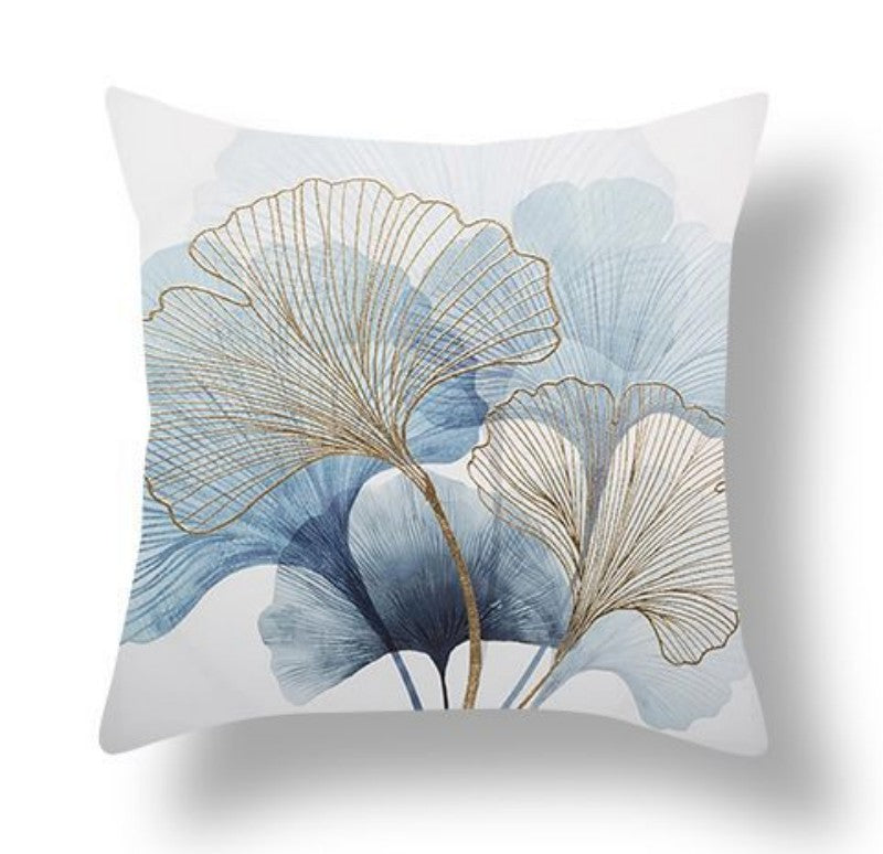 Ginkgo Leaf Printed Peach Skin Velvet Pillowcase    Home Decor Supply | Online Retail | ShoreShopper.com
