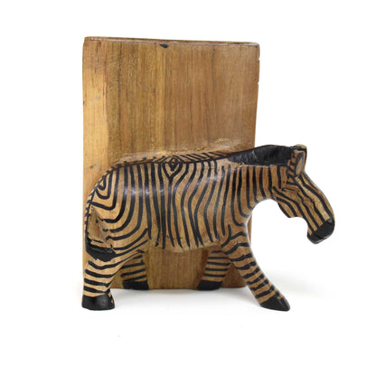 Carved Wood Zebra Book Ends, Set of 2    Home Decor Supply | Online Retail | ShoreShopper.com