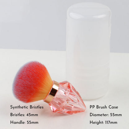 Large Portable Diamond Nail & Makeup Dust Brush For Powder, Nail Art, Cosmetics    Home Decor Supply | Online Retail | ShoreShopper.com