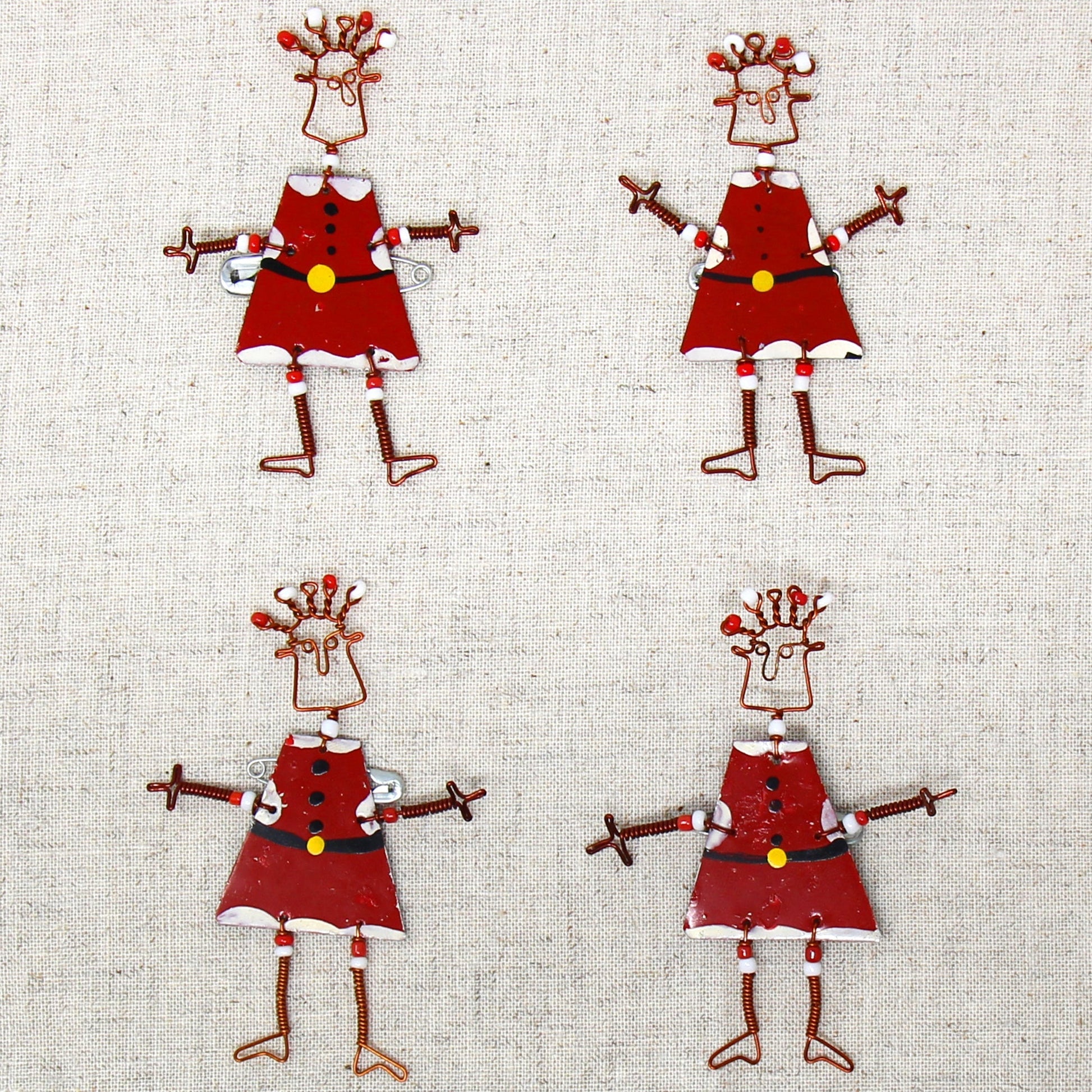 Dancing Girl Santa Pin - Creative Alternatives    Home Decor Supply | Online Retail | ShoreShopper.com