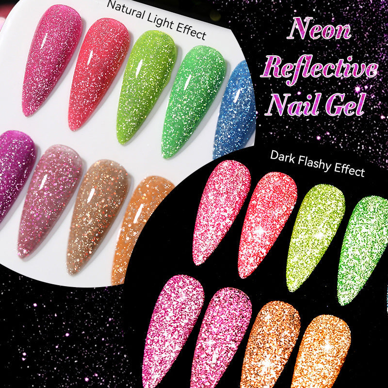 Nail Art Fluorescent Crushed Diamond Gel Polish    Home Decor Supply | Online Retail | ShoreShopper.com