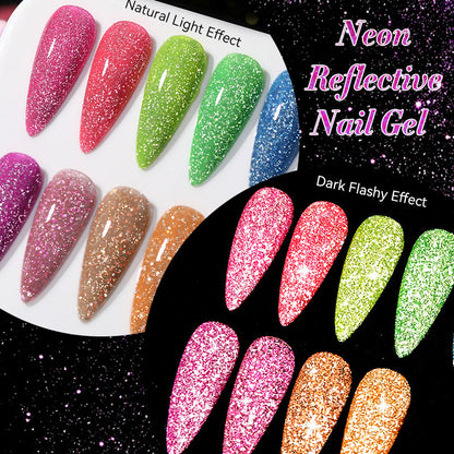 Nail Art Fluorescent Crushed Diamond Gel Polish    Home Decor Supply | Online Retail | ShoreShopper.com