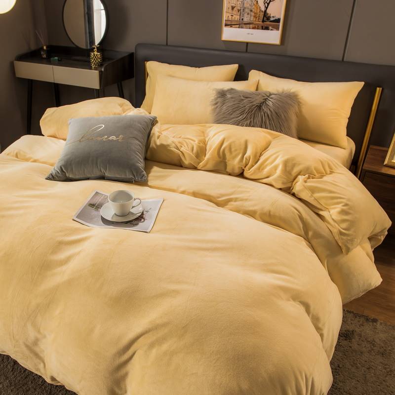 Double Bed Surface Plus Flange Flannel Product Three Thick Bed Sets    Home Decor Supply | Online Retail | ShoreShopper.com