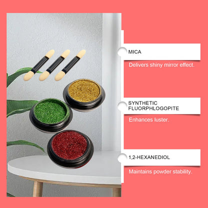 Magic Mirror Glitter Nail Art Kit Nail Art Decorations    Home Decor Supply | Online Retail | ShoreShopper.com