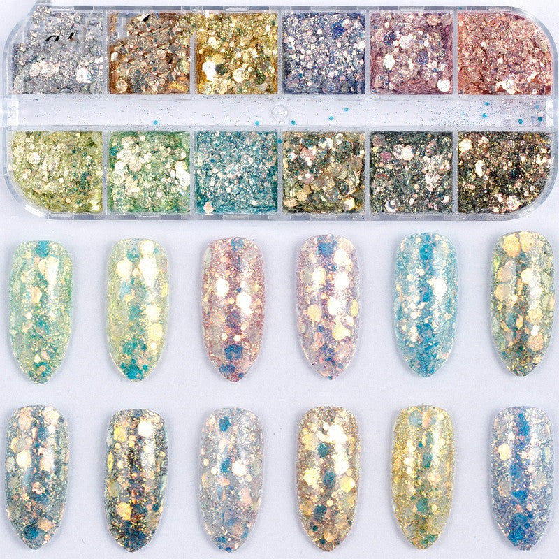 Nail Art Bright Powder Laser Symphony Candy Paper Nail Sticker    Home Decor Supply | Online Retail | ShoreShopper.com