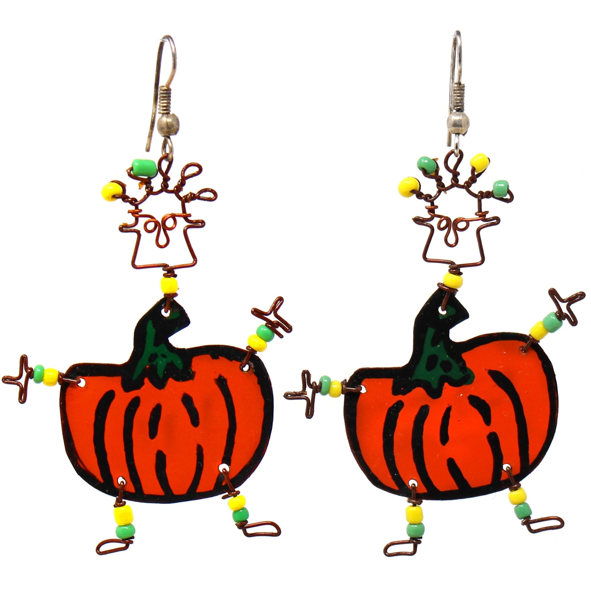 Dancing Girl Pumpkin Earrings - Creative Alternatives    Home Decor Supply | Online Retail | ShoreShopper.com