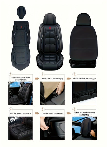 Faux Leather Universal Seat Covers Driver & Passenger Seats    Home Decor Supply | Online Retail | ShoreShopper.com