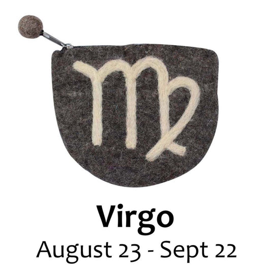 Felt Virgo Zodiac Coin Purse - Global Groove    Home Decor Supply | Online Retail | ShoreShopper.com