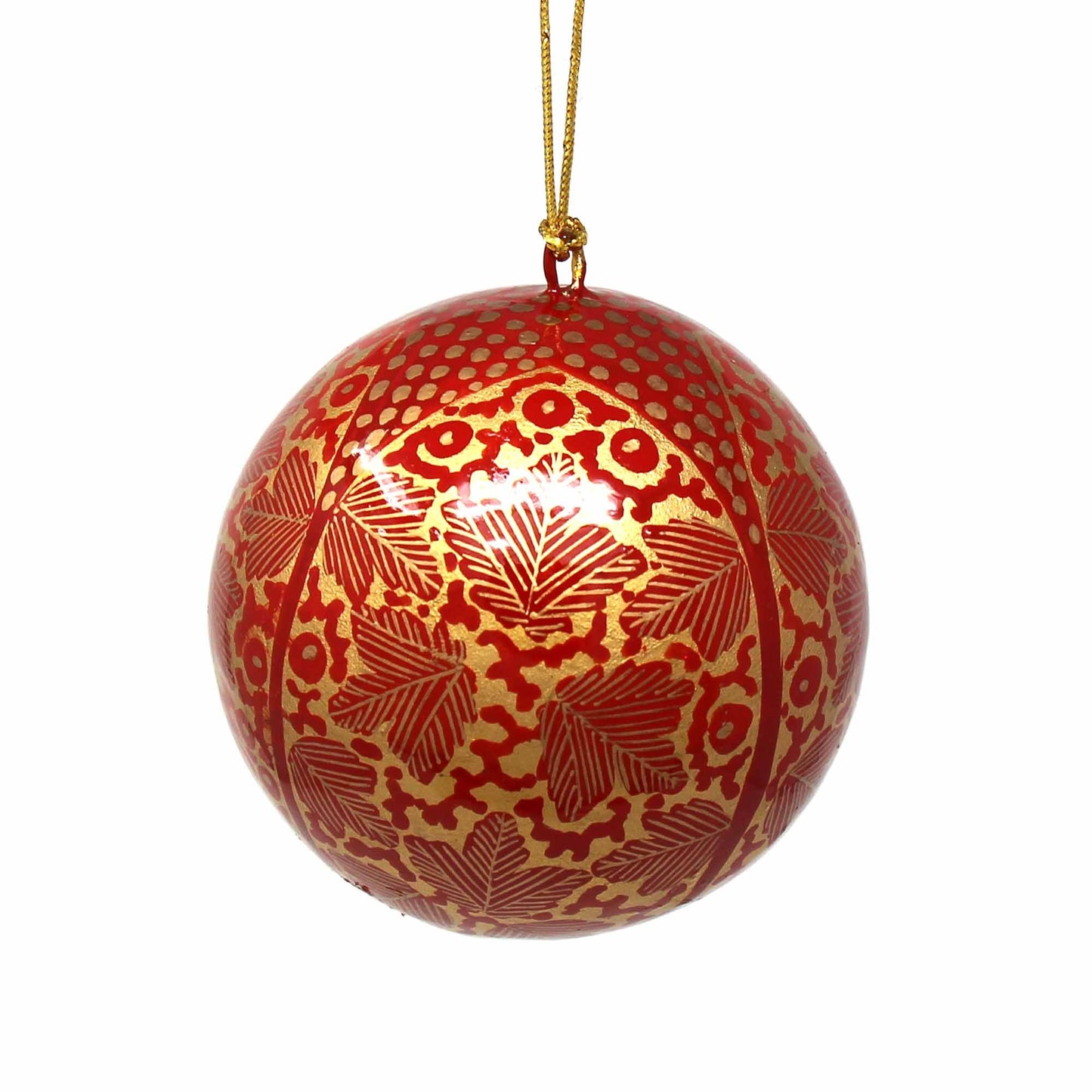Handpainted Ornaments, Gold Chinar Leaves - Pack of 3    Home Decor Supply | Online Retail | ShoreShopper.com