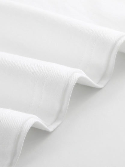 Men's casual 100 Cotton breathable T-shirt 180g pure cotton large-sized trendy printed soft and skin friendly short sleeved top men's T-shirt top can be machine washed and comfortable for daily wear, giving gifts to family an    Home Decor Supply | Online Retail | ShoreShopper.com