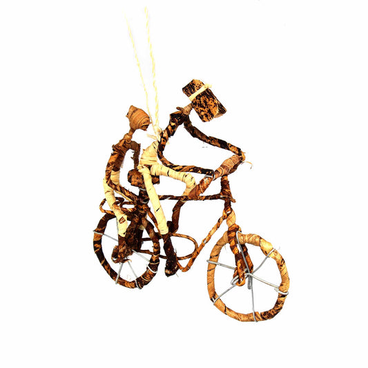 Banana Fiber Bike Ornament - Two People    Home Decor Supply | Online Retail | ShoreShopper.com