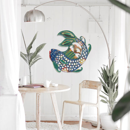 24 inch Painted Fish & Shell - Caribbean Craft    Home Decor Supply | Online Retail | ShoreShopper.com